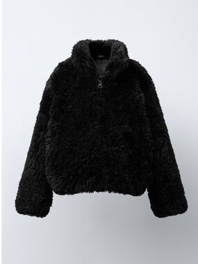 NWT Zara FAUX FUR JACKET Kids 11-12 YEARS